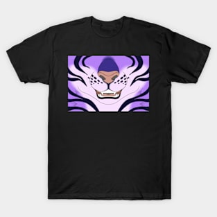 Purple Tiger Face T-Shirt